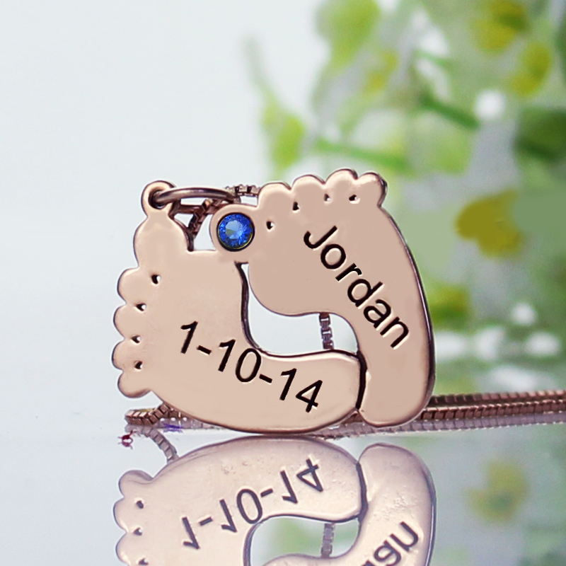 Copper Date Necklace with Heart Charm Necklace by UniquelyImprint
